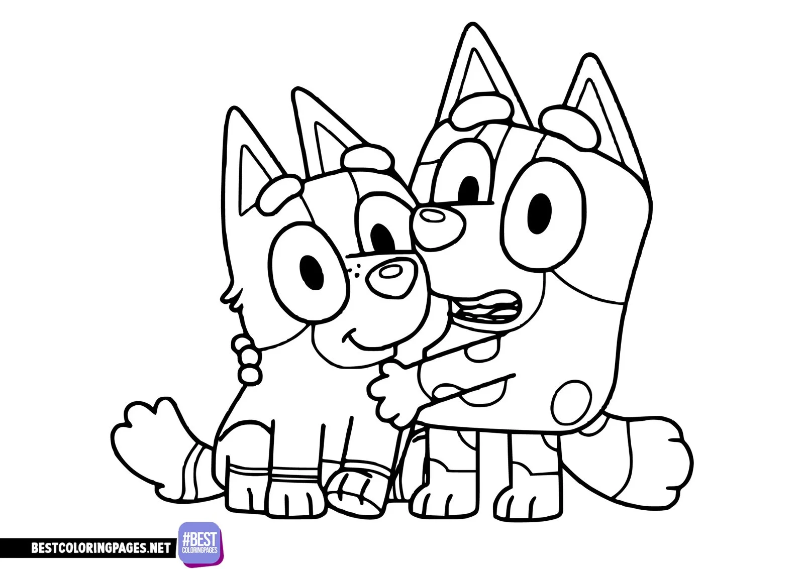 Bluey Bingo Coloring Pages 6