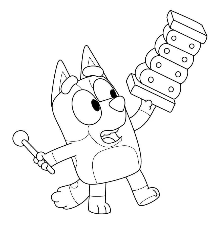 Bluey Para Colorear 15