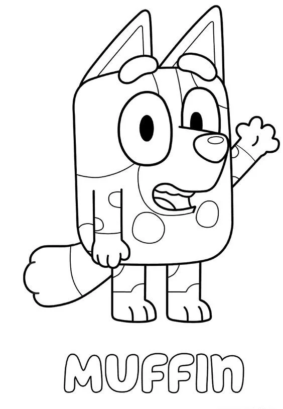 Bluey Para Colorear 17