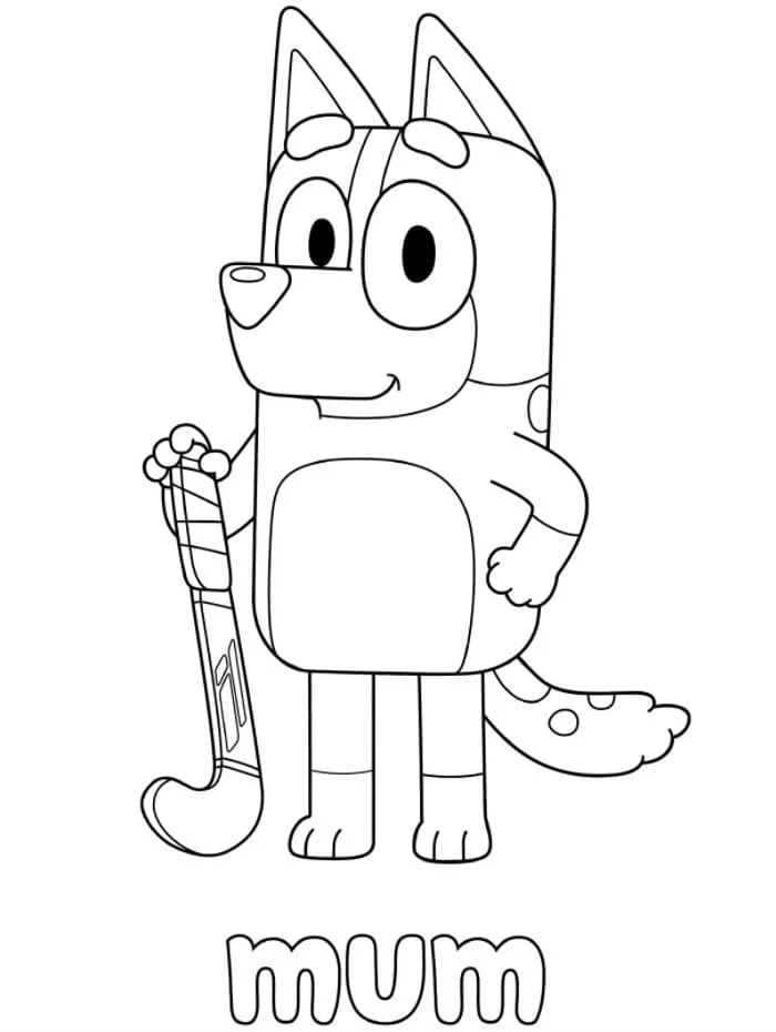Bluey Para Colorear 18