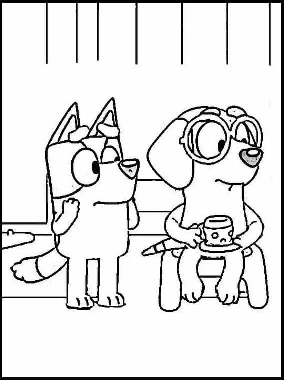 Bluey Para Colorear 19
