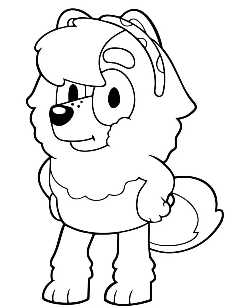 Bluey Para Colorear 22