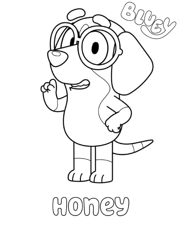 Bluey Para Colorear 24