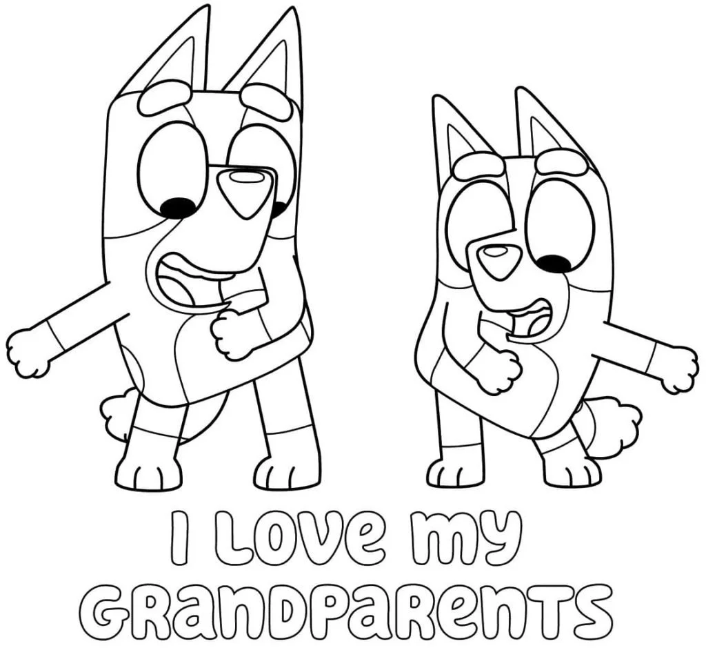 Bluey Para Colorear 3