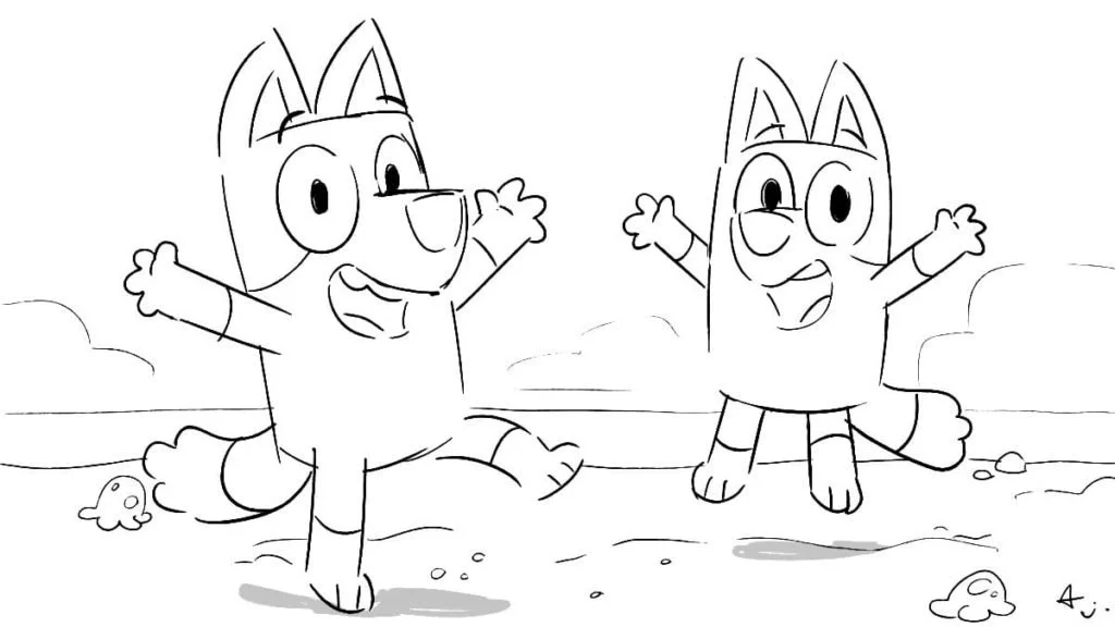 Bluey Para Colorear 30
