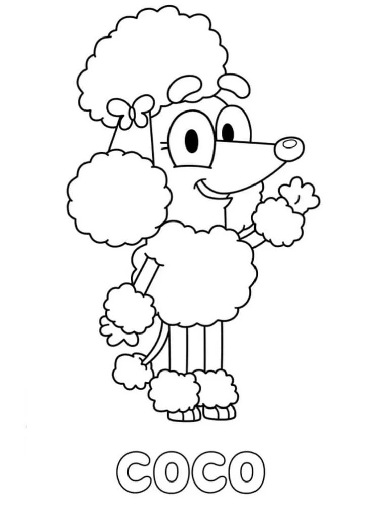 Bluey Para Colorear 32