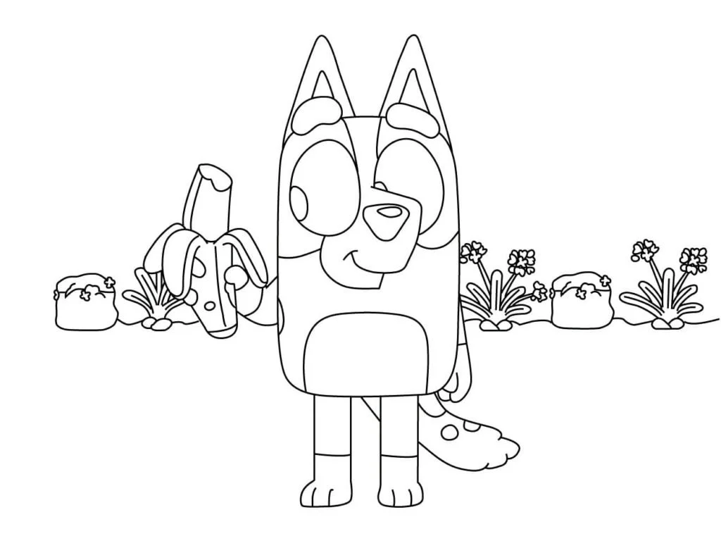 Bluey Para Colorear 33