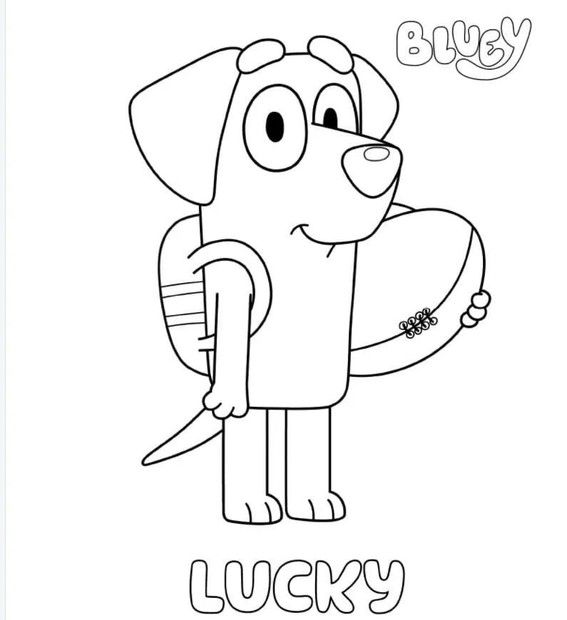 Bluey Para Colorear 34