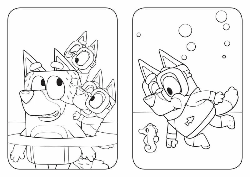 Bluey Para Colorear 36