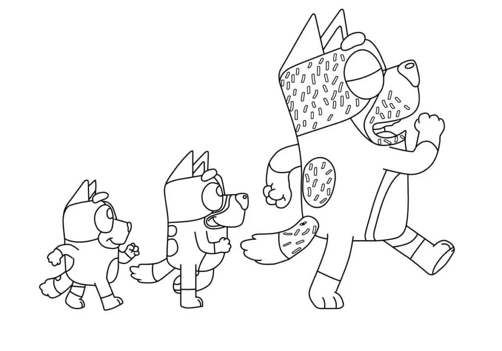 Bluey Para Colorear 37