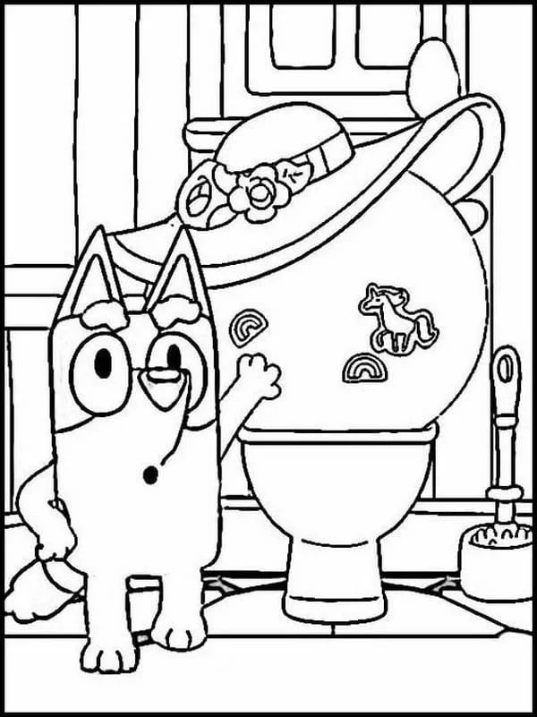 Bluey Para Colorear 38