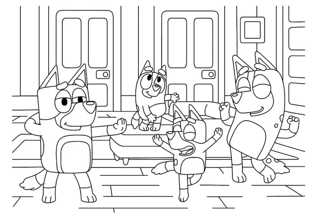Bluey Para Colorear 41