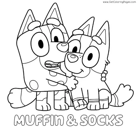 Bluey Para Colorear 47