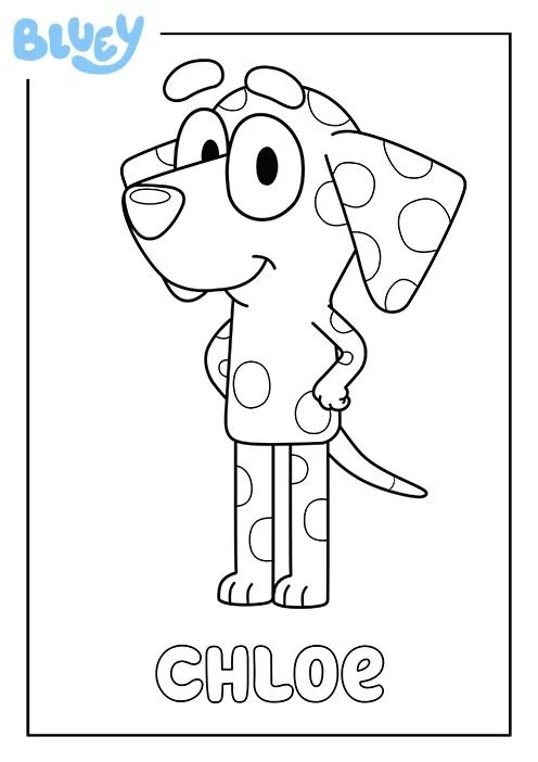 Bluey Para Colorear 48
