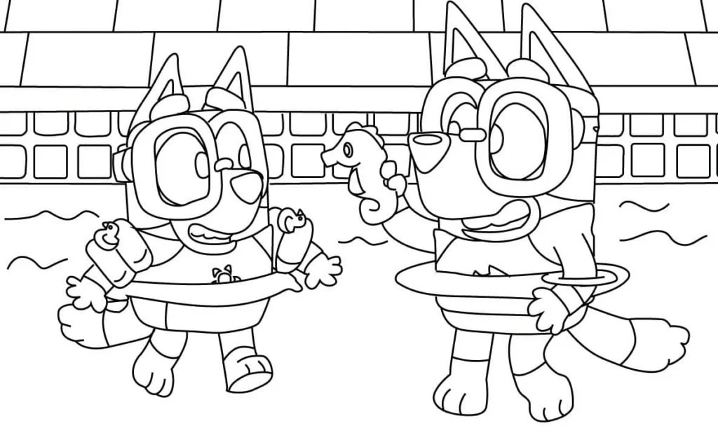 Bluey Para Colorear 5
