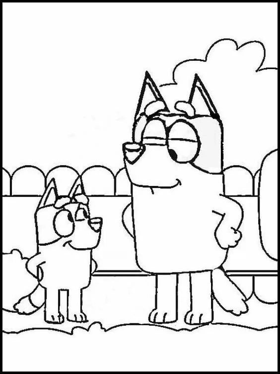 Bluey Para Colorear 57