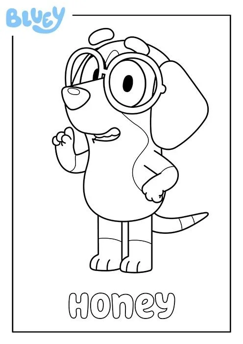 Bluey Para Colorear 66