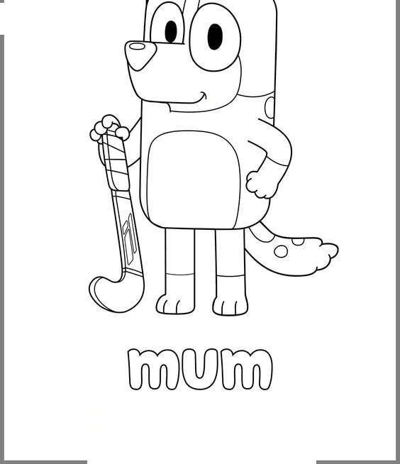 Bluey Para Colorear 72