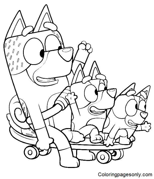 Bluey Para Colorear 75