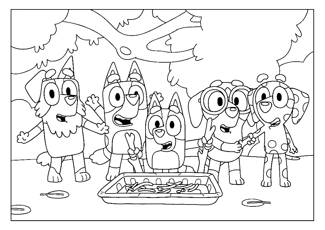 Bluey Para Colorear 83