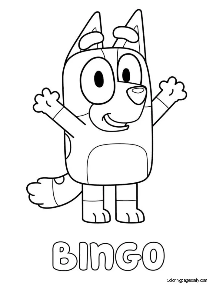 Bluey Para Colorear 9