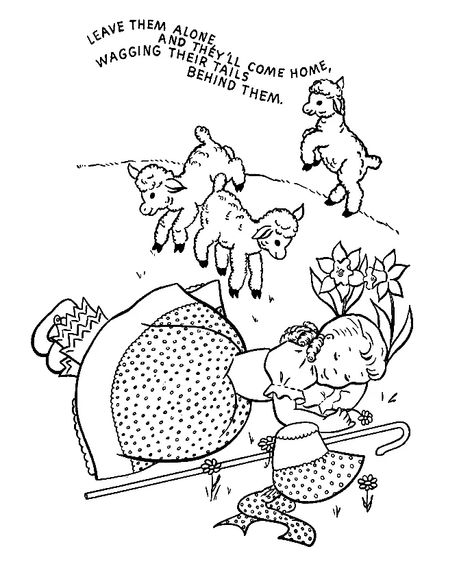 Bo Peep Ausmalbilder 21