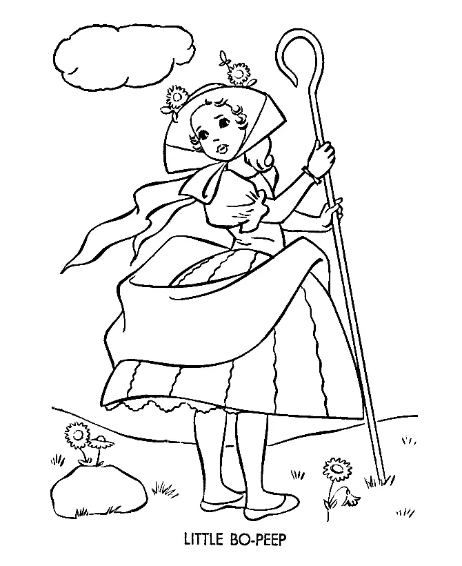 Bo Peep Ausmalbilder 25