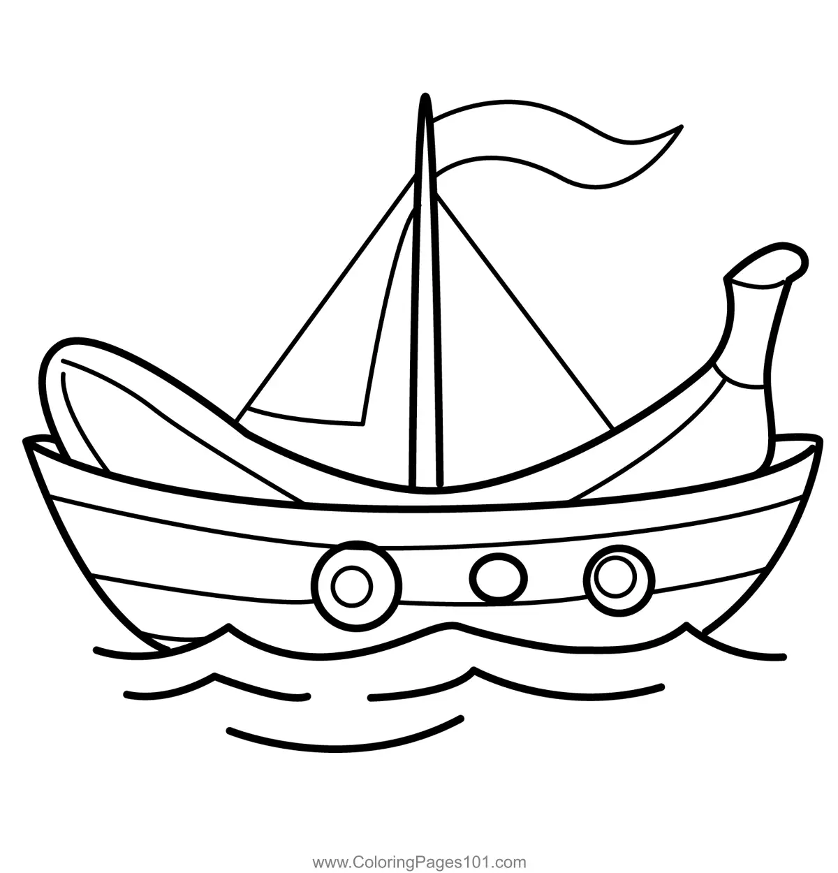 Botes Para Colorear 5