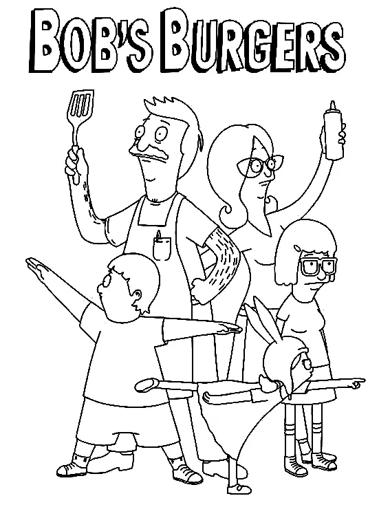 Bob s Burgers Coloring Pages 1