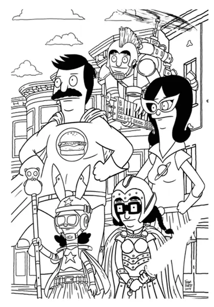 Bob s Burgers Coloring Pages 11