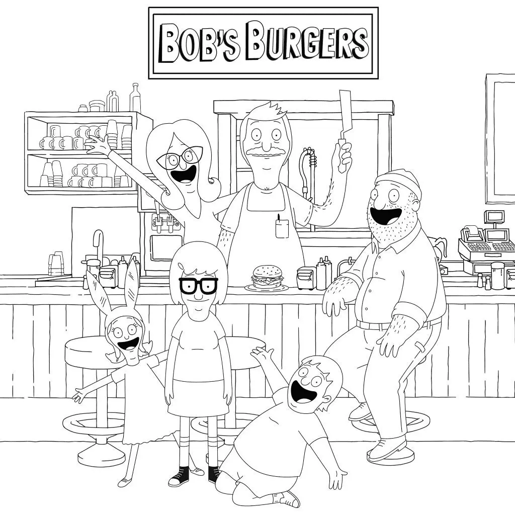 Bob s Burgers Coloring Pages 2