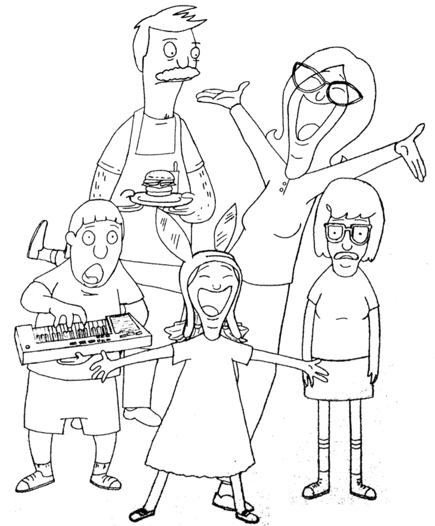 Bob s Burgers Coloring Pages 4