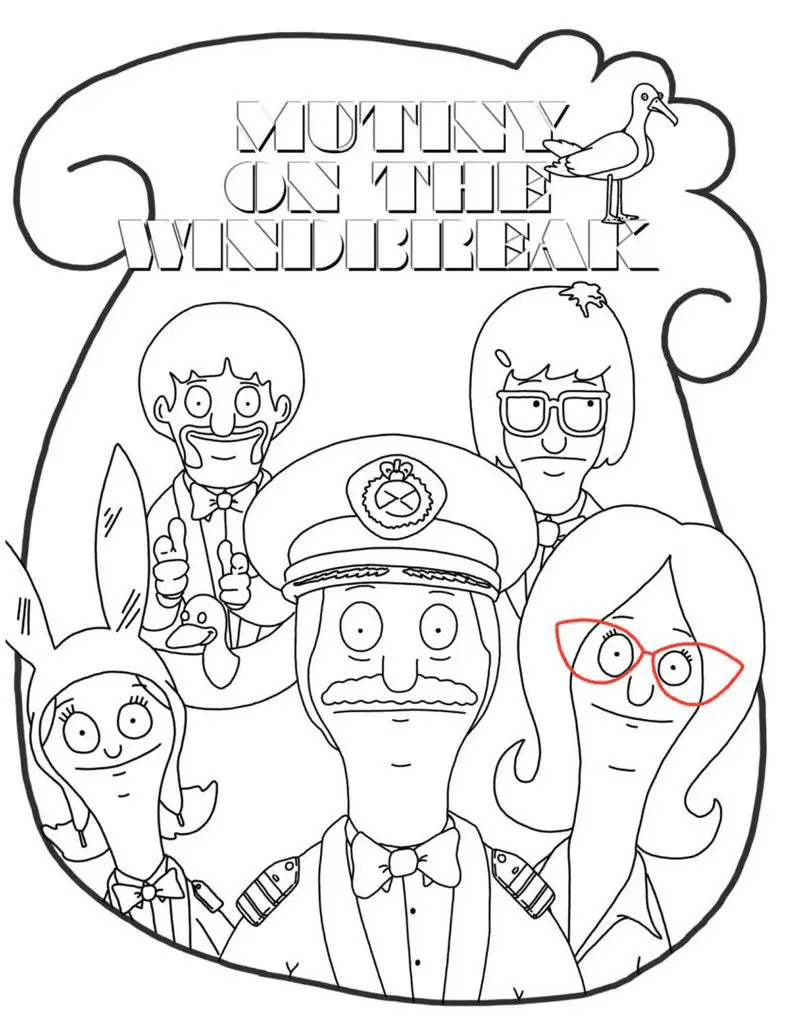 Bob s Burgers Coloring Pages 7