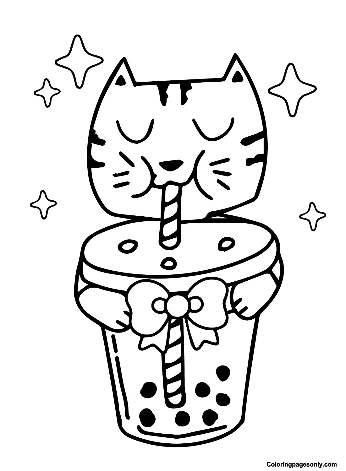 Boba Tea Coloring Pages 10