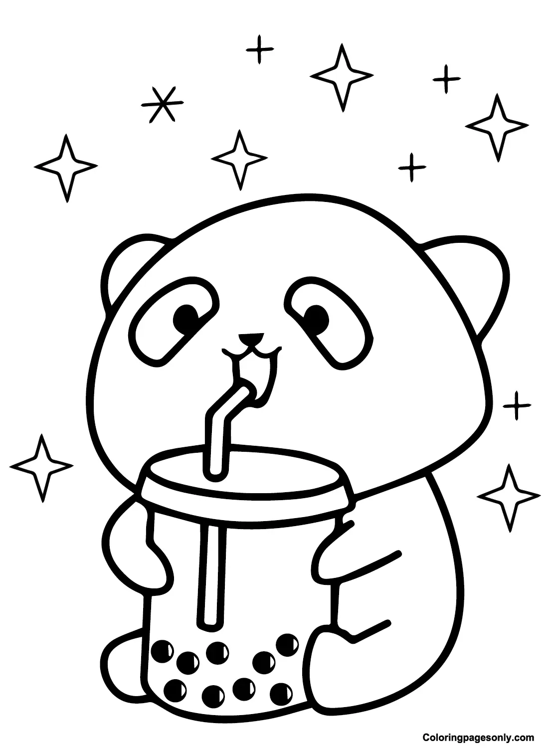 Boba Tea Coloring Pages 12