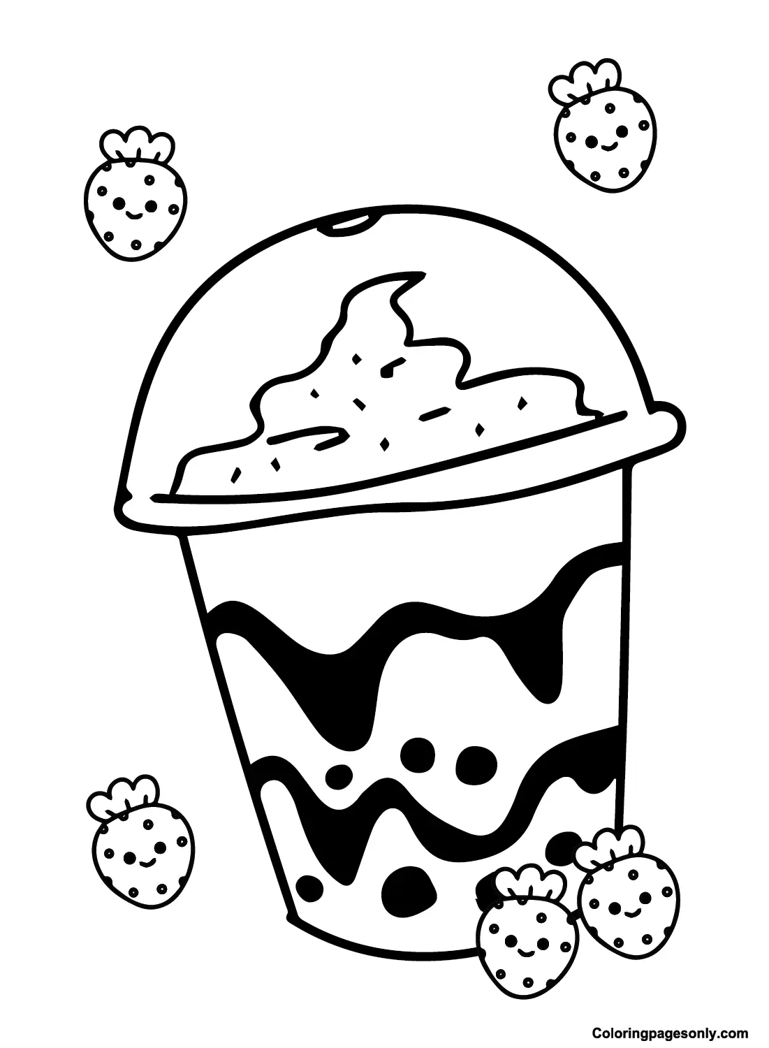Boba Tea Coloring Pages 13