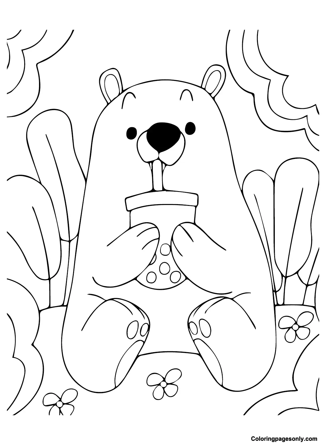 Boba Tea Coloring Pages 17