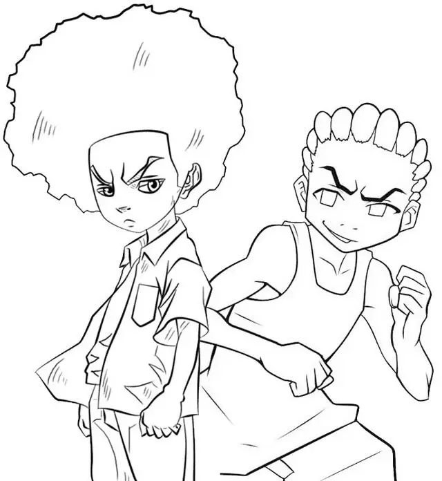 Boondocks Ausmalbilder 4