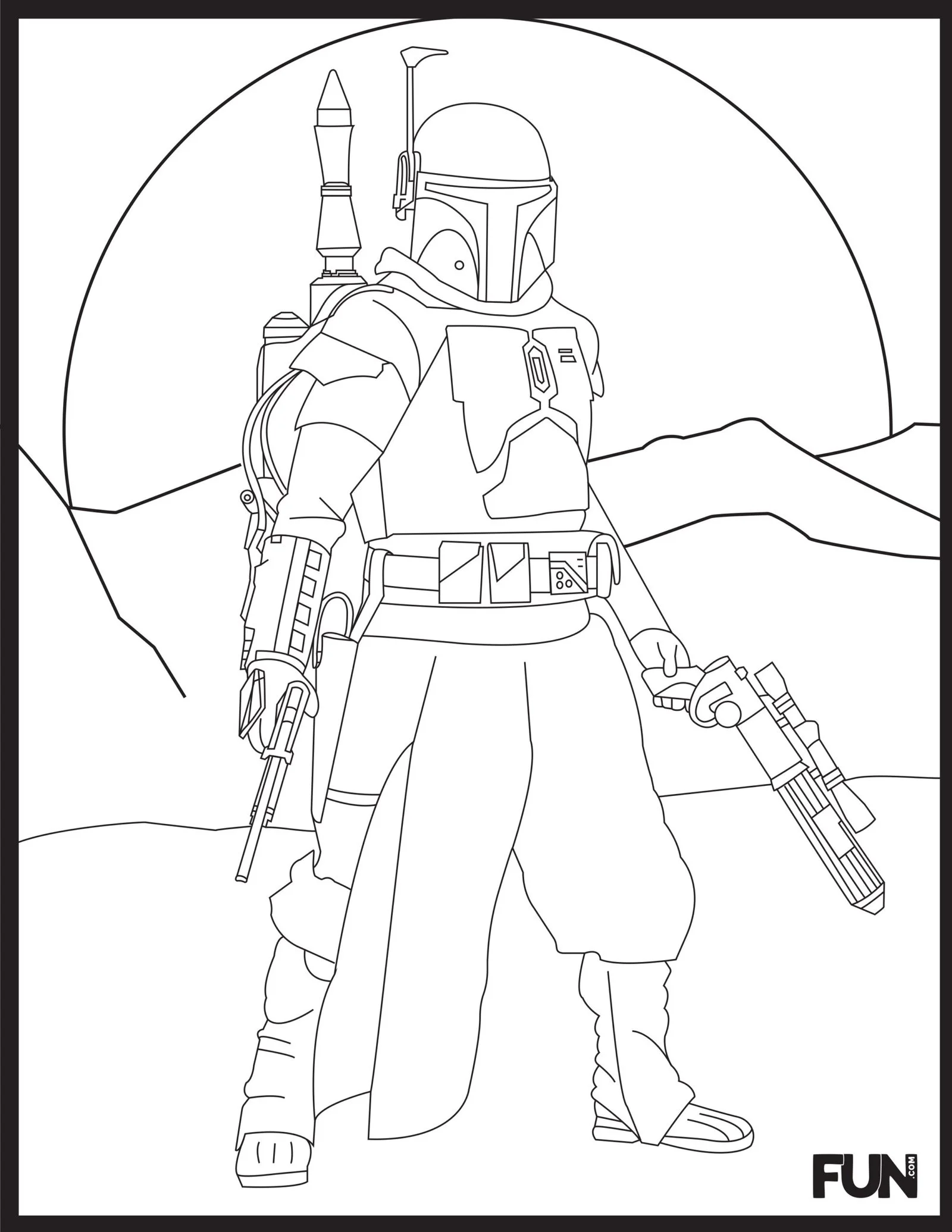 Bounty Hunter Coloring Pages 21