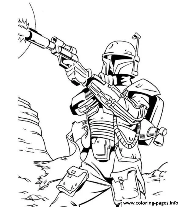 Bounty Hunter Coloring Pages 3
