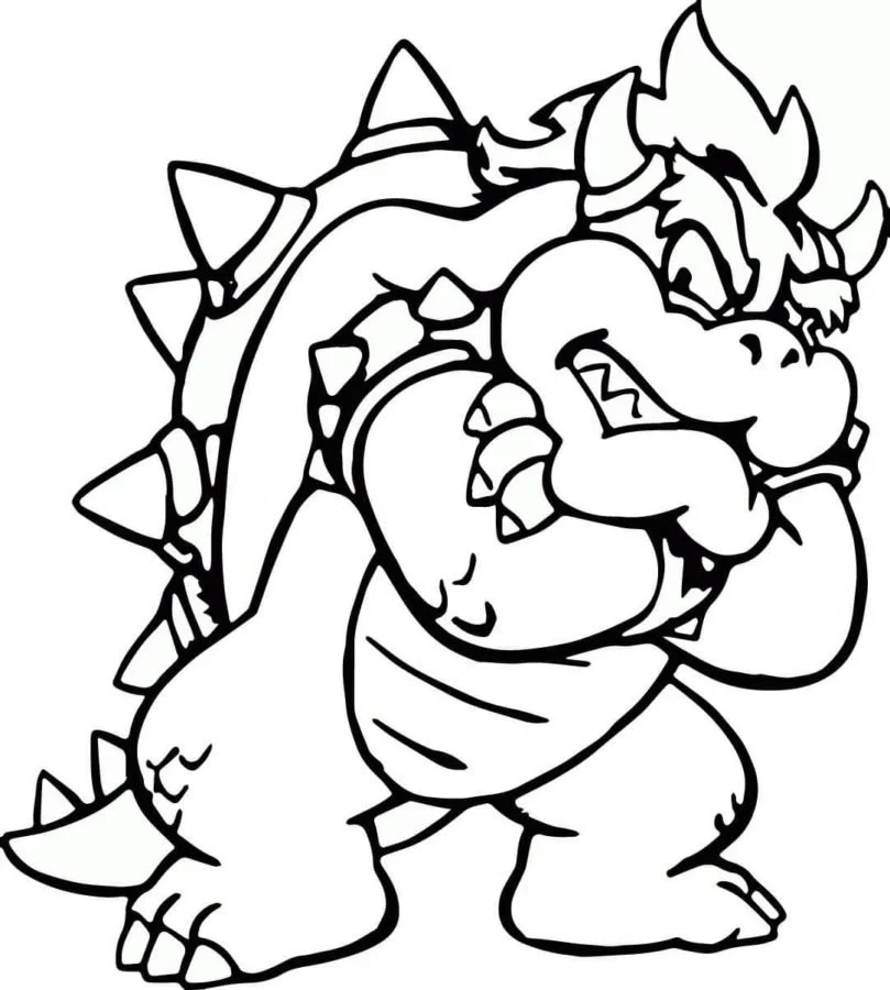 Bowser Para Colorear 13