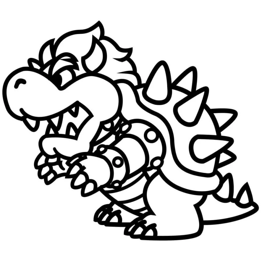 Bowser Para Colorear 17