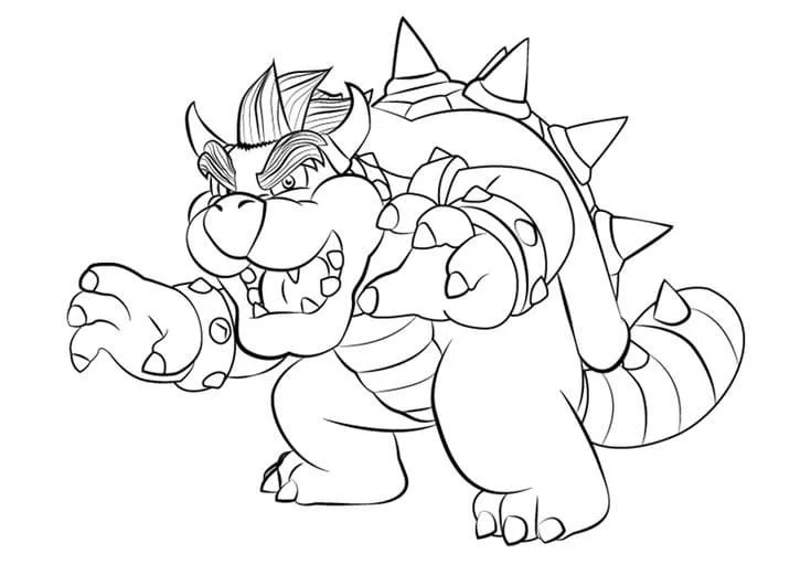 Bowser Para Colorear 19