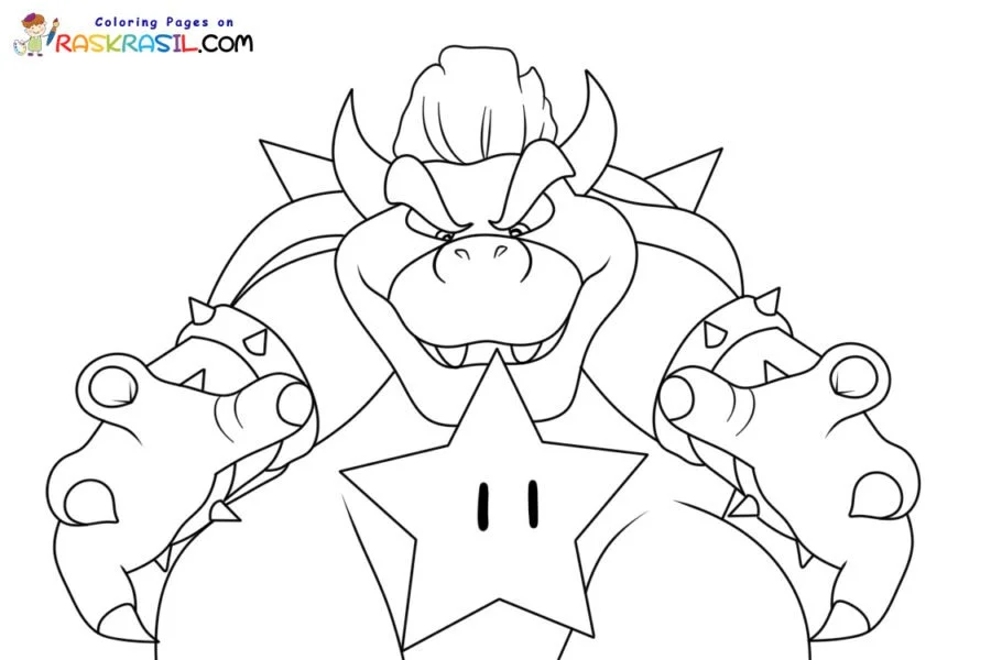Bowser Para Colorear 2