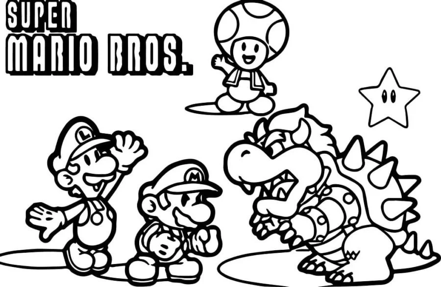 Bowser Para Colorear 27