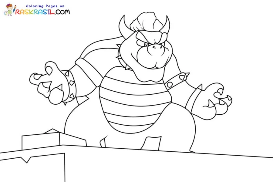 Bowser Para Colorear 3