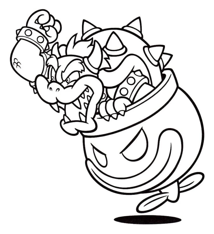 Bowser Para Colorear 34