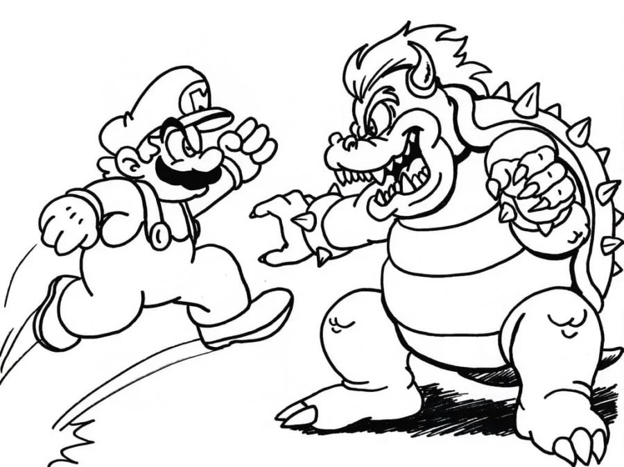Bowser Para Colorear 37
