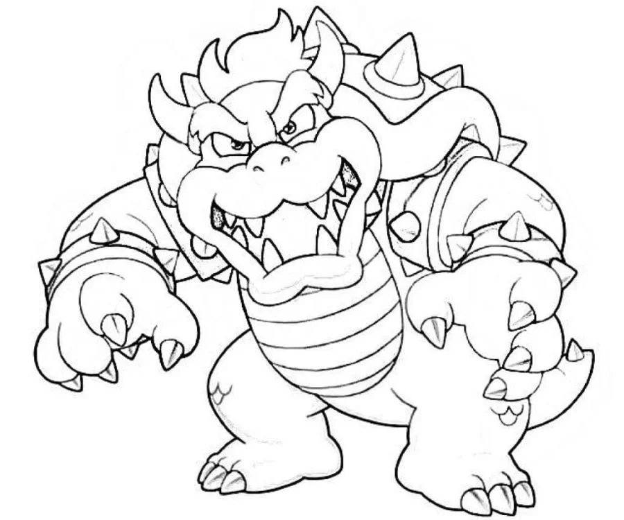 Bowser Para Colorear 40