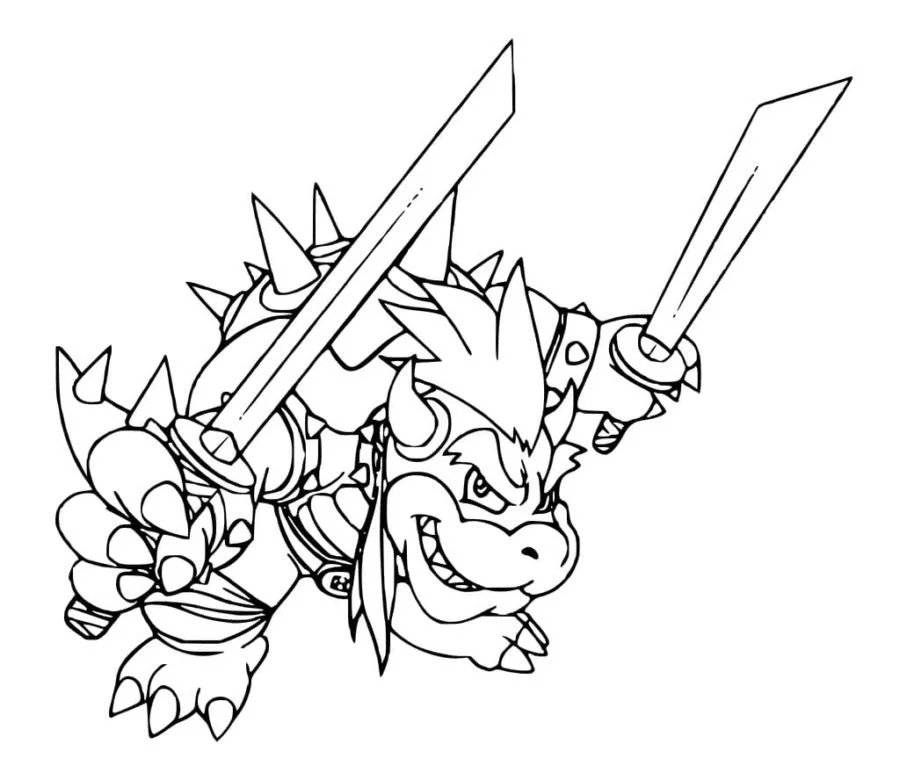 Bowser Para Colorear 41